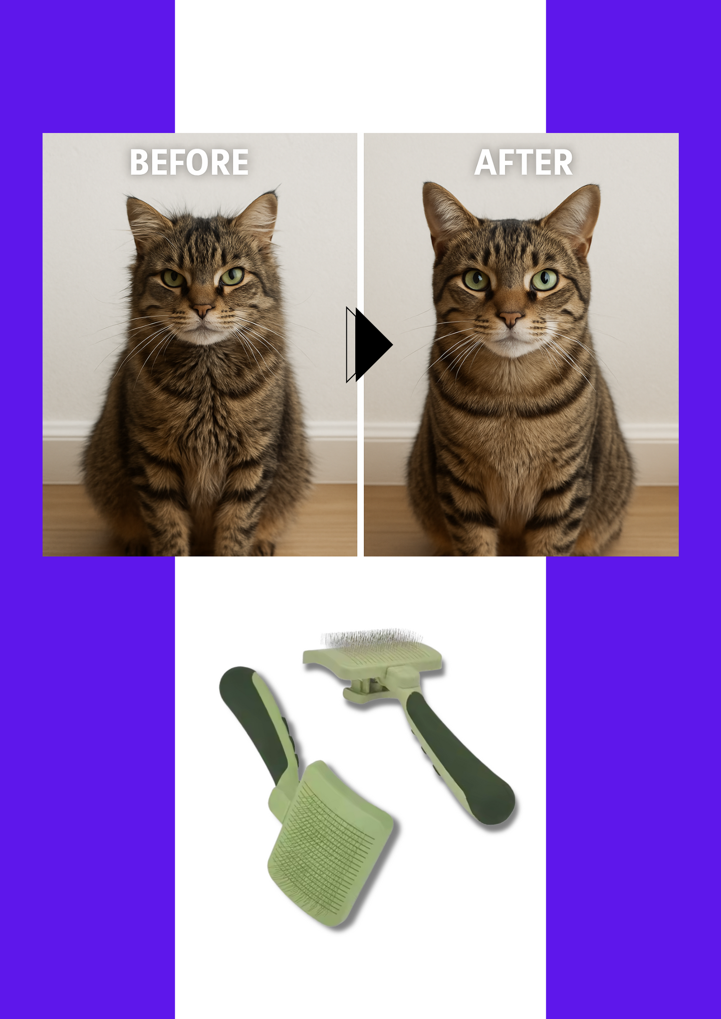 Self-cleaning Brush Cat Comb